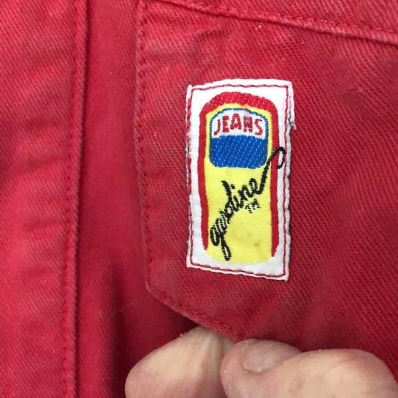 Vintage 80s Gasoline Jeans jacket medium - Picture 2 of 6